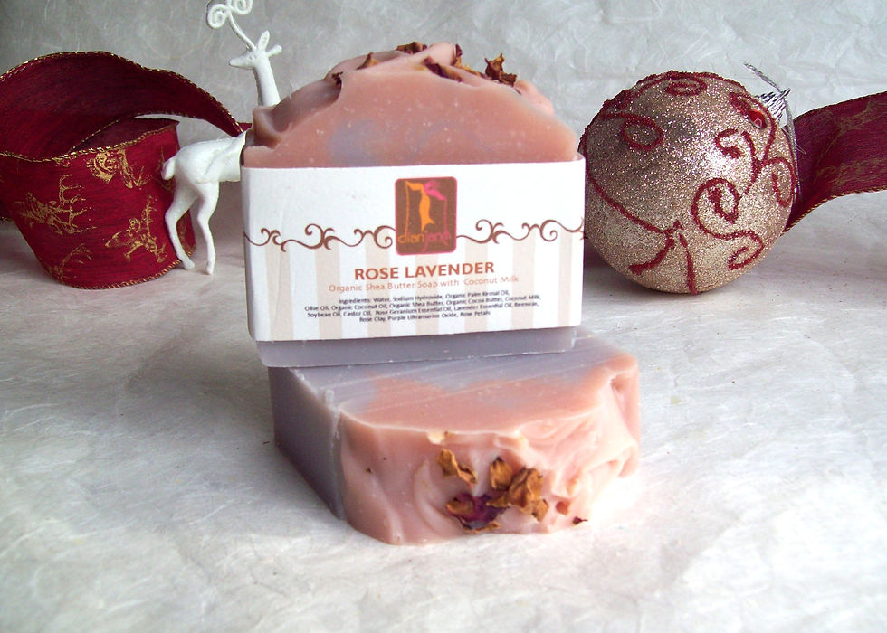 Thumbnail: Organic Rose Lavender Soap with Coconut Milk