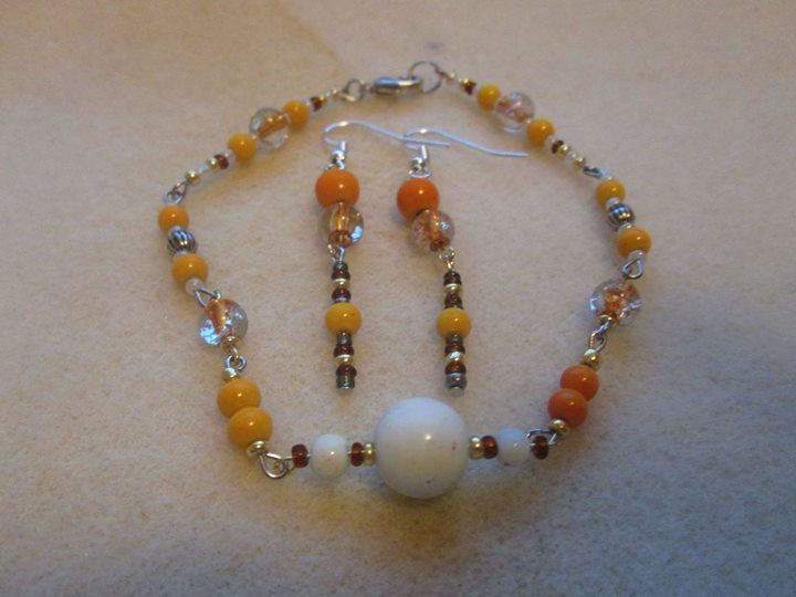 Fall for you Bracelet with matching Fall for you dangle earrings-TT70