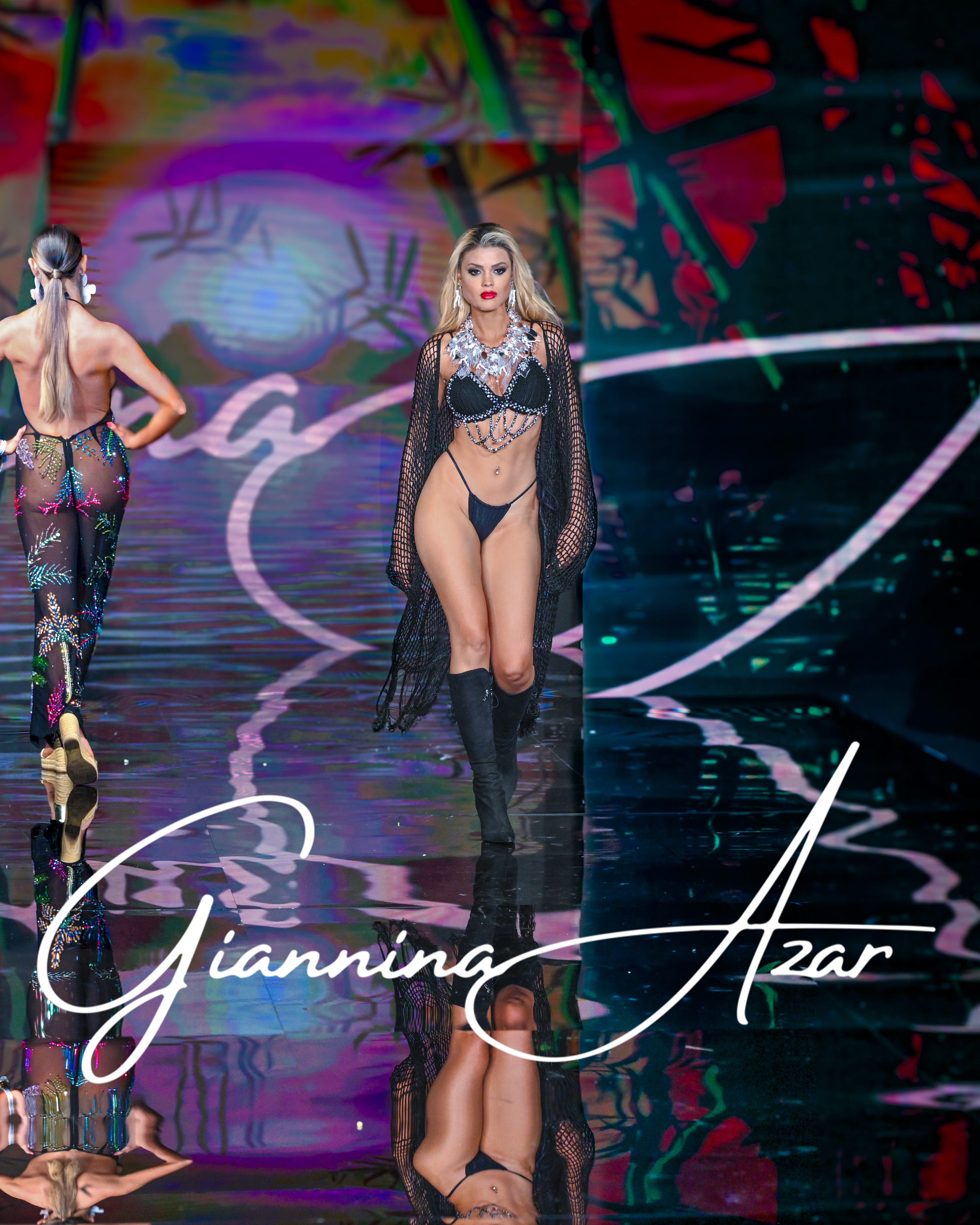 Luana Larkin for Giannina Azar by Miami Swim Week Photographer Tony Filson of KissMyKite at Art Hearts Fashion