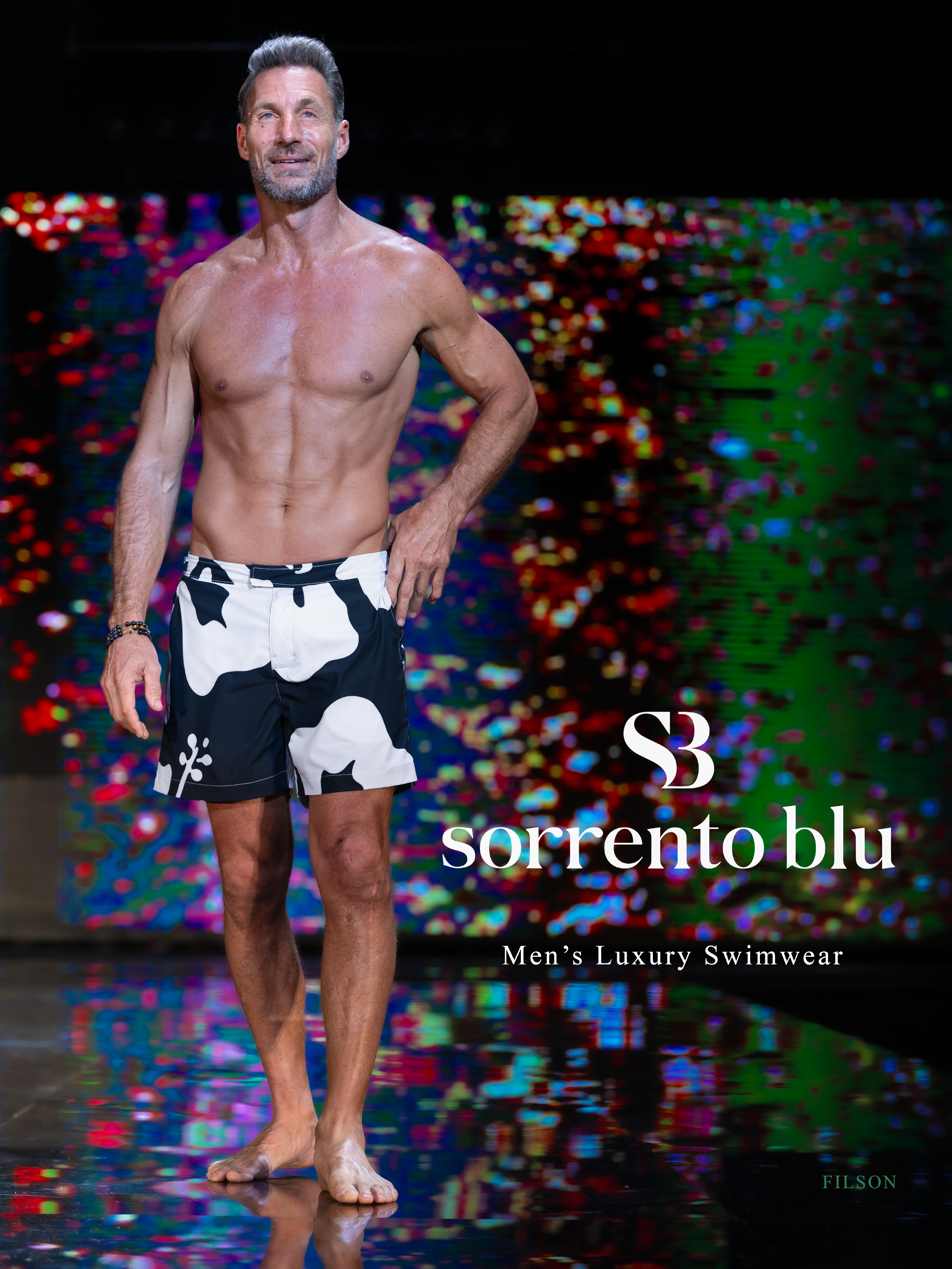 Lee Dahlberg walking for Sorrento Blu at Miami Swim Week Art Hearts Fashion