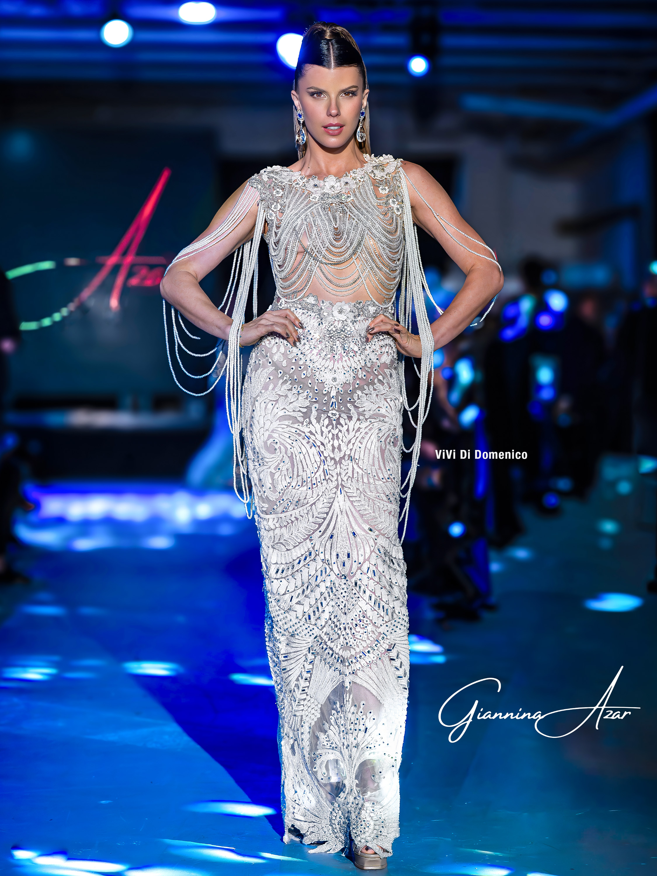 DESIGNER Giannina Azar
MODEL Vivi Di Domenico
PHOTOG Tony Filson

MAGAZINE
World Fashion Media News

HAIR | MAKEUP
Reyna Khalil
@reynakhalil
Brittany Shearz
@brittanyshearzglam

AHF EP & CEO Erik Rosete

EVENT Miami Art Week &
The Miami Talents Awards

VENUE 555 Studios, Miami Beach