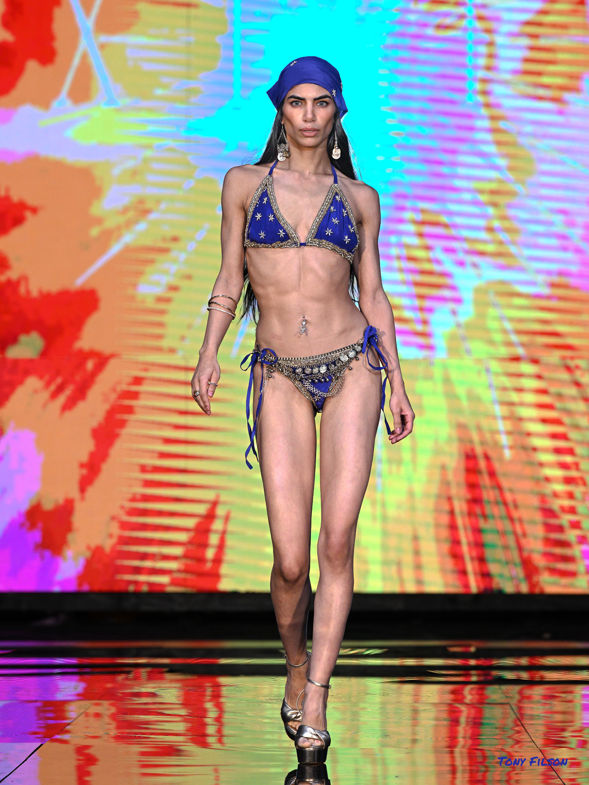 Miami Swim Week Photographer Tony Filson captured stunning images of Luxe Isle and Designer Mali Hays new collection on the Art Hearts Fashion Runway. This photo can also be seen in the next edition of World Fashion Media News