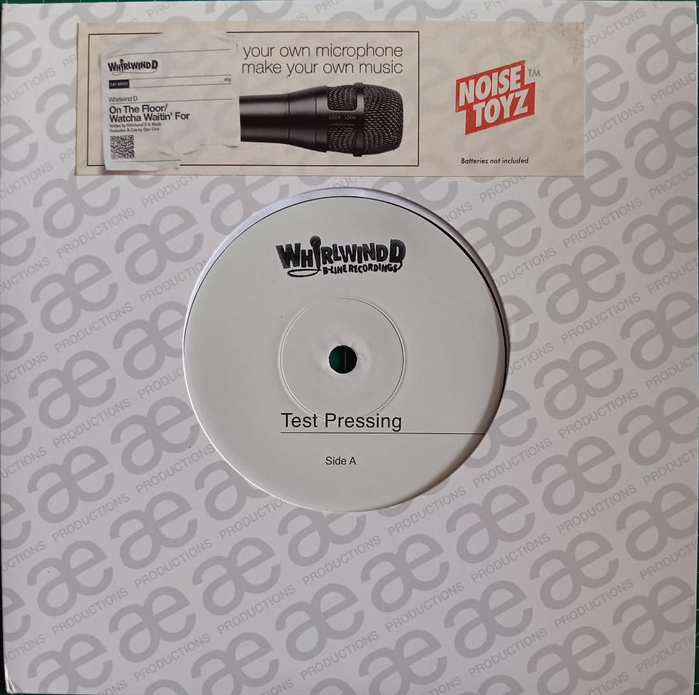 WHIRLWIND D - ON THE FLOOR/WATCHA WAITIN FOR Feat. BLADE TEST PRESSING