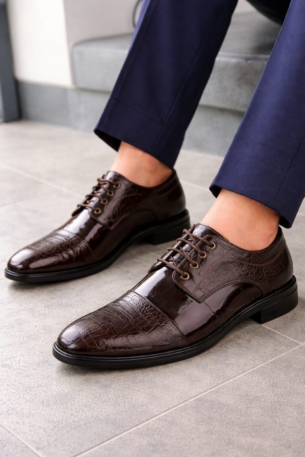 Marswalk Snake Mens Formal Derby Shoes