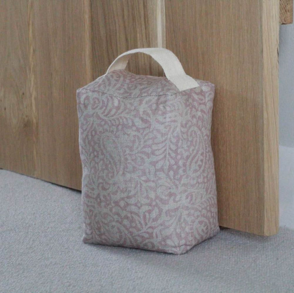 Peony & Sage Linen Doorstop - India in old silk