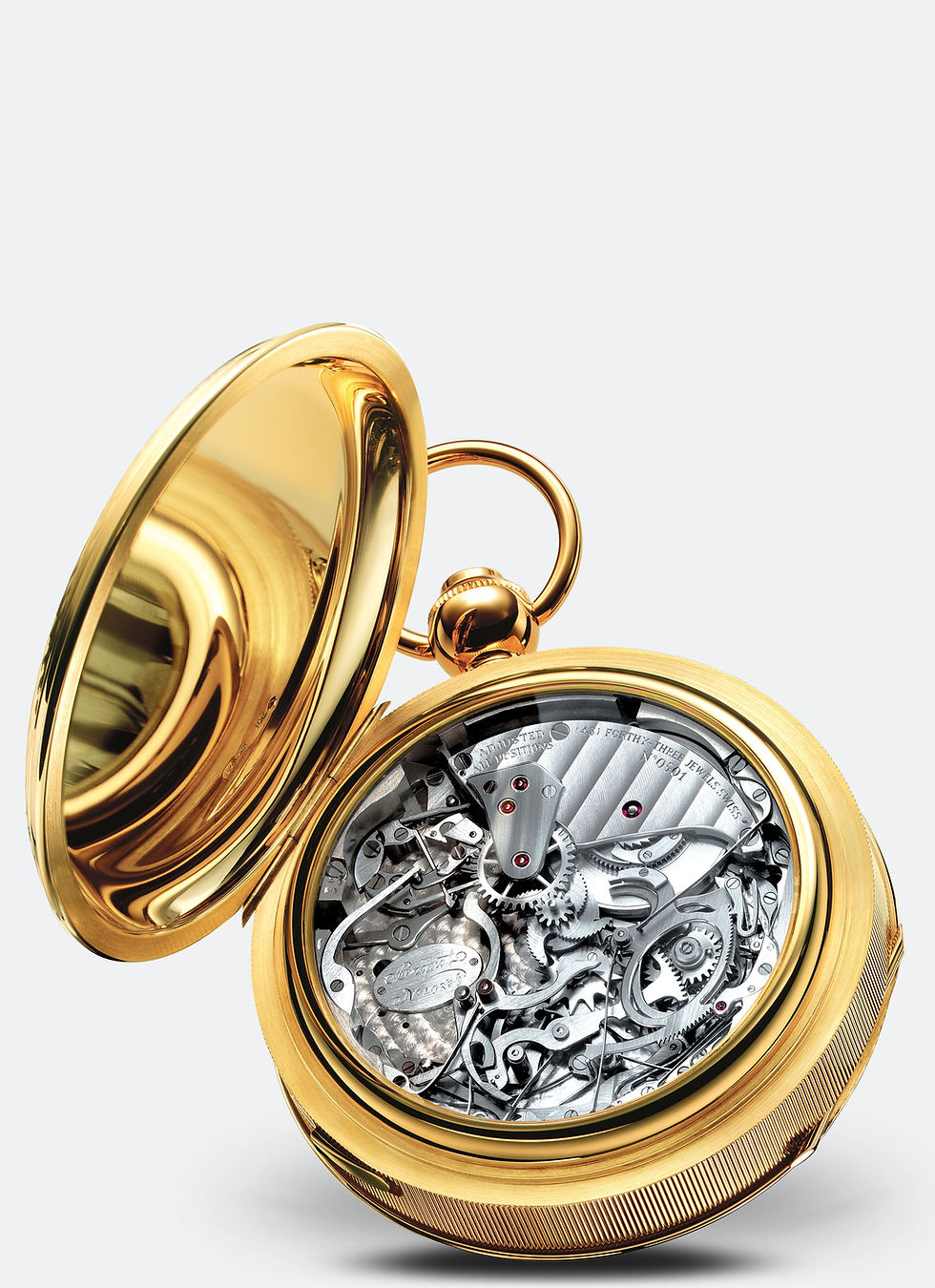 Breguet Grande Sonnerie Ref. 1907 gold pocket watch movement.