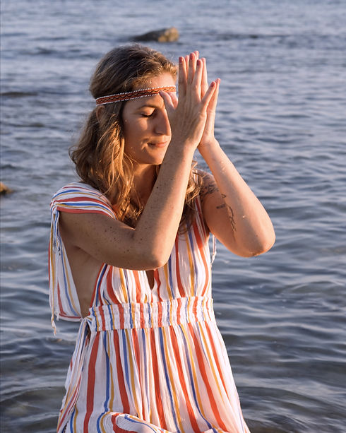 Elevating a prayer to father Ocean