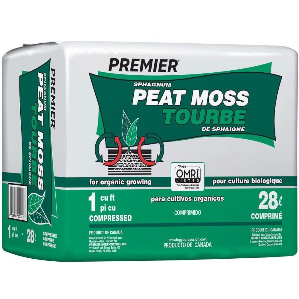 Premier Sphagnum Peat Moss 1 cu ft