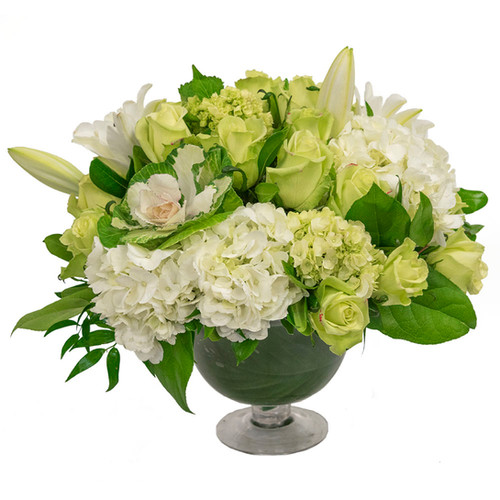 White and Green Elegance