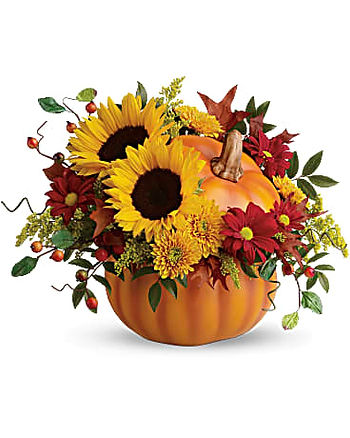 Teleflora's Pretty Pumpkin Bouquet