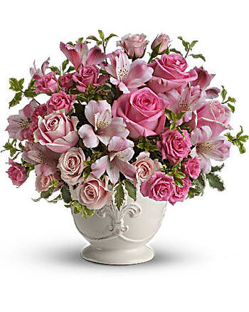 Teleflora's Pink Potpourri Bouquet with Roses