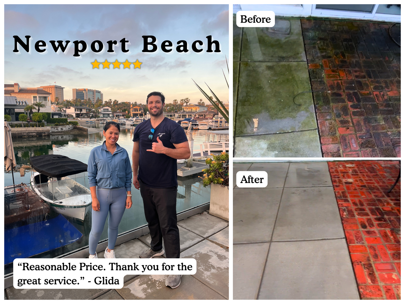 HarborGem customer review photo with before and after results