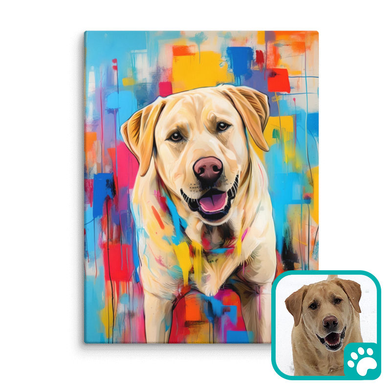 Thumbnail: Colorful Abstract Custom Pet Canvas