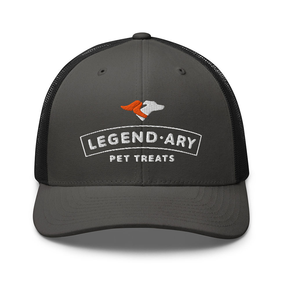 Thumbnail: Legend-ary Pet Treats Logo Trucker Hat | Legend-ary Apparel