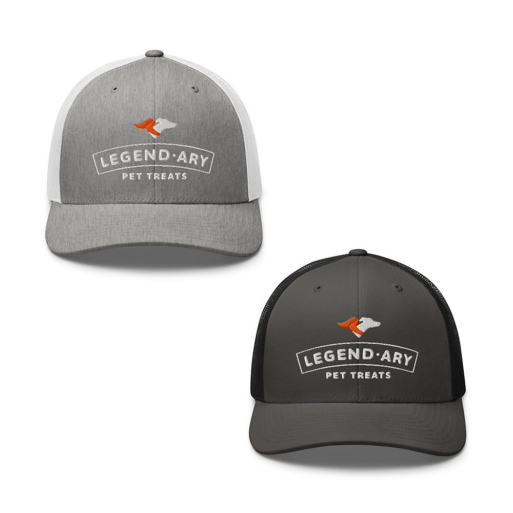 Legend-ary Pet Treats Logo Trucker Hat | Legend-ary Apparel
