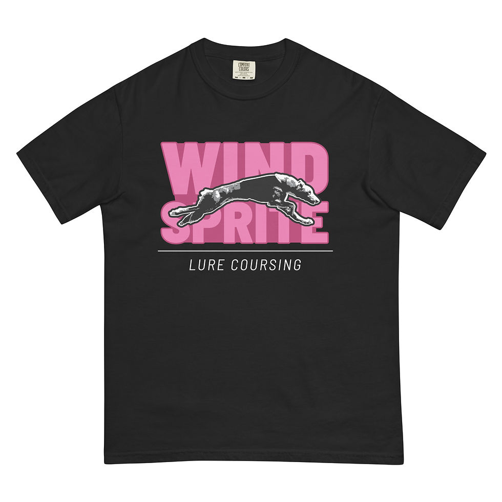 Windsprite Lure Coursing Shirt - Pink on Dark