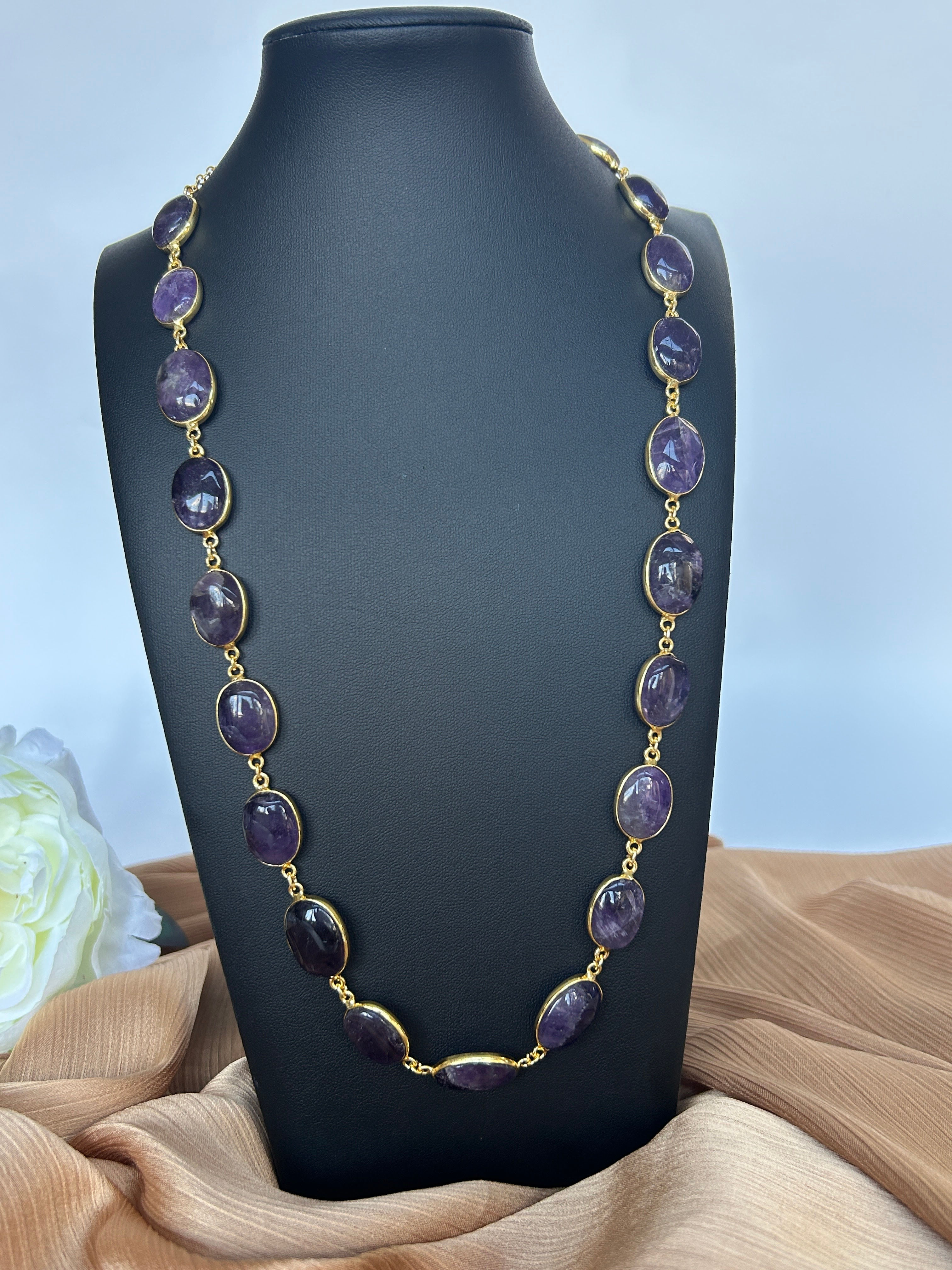 Purple Station Necklace