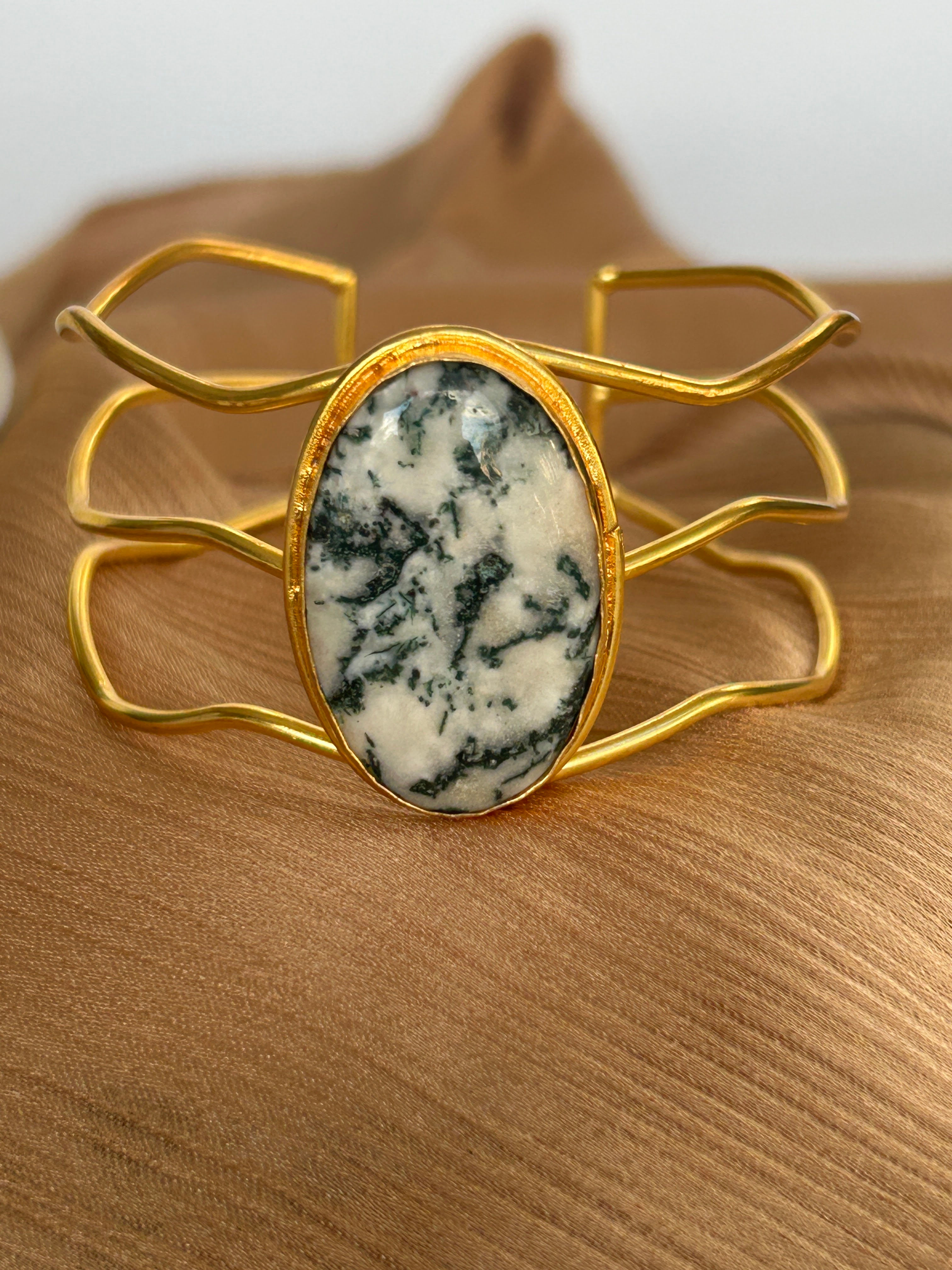 Earthbound Agate Cuff