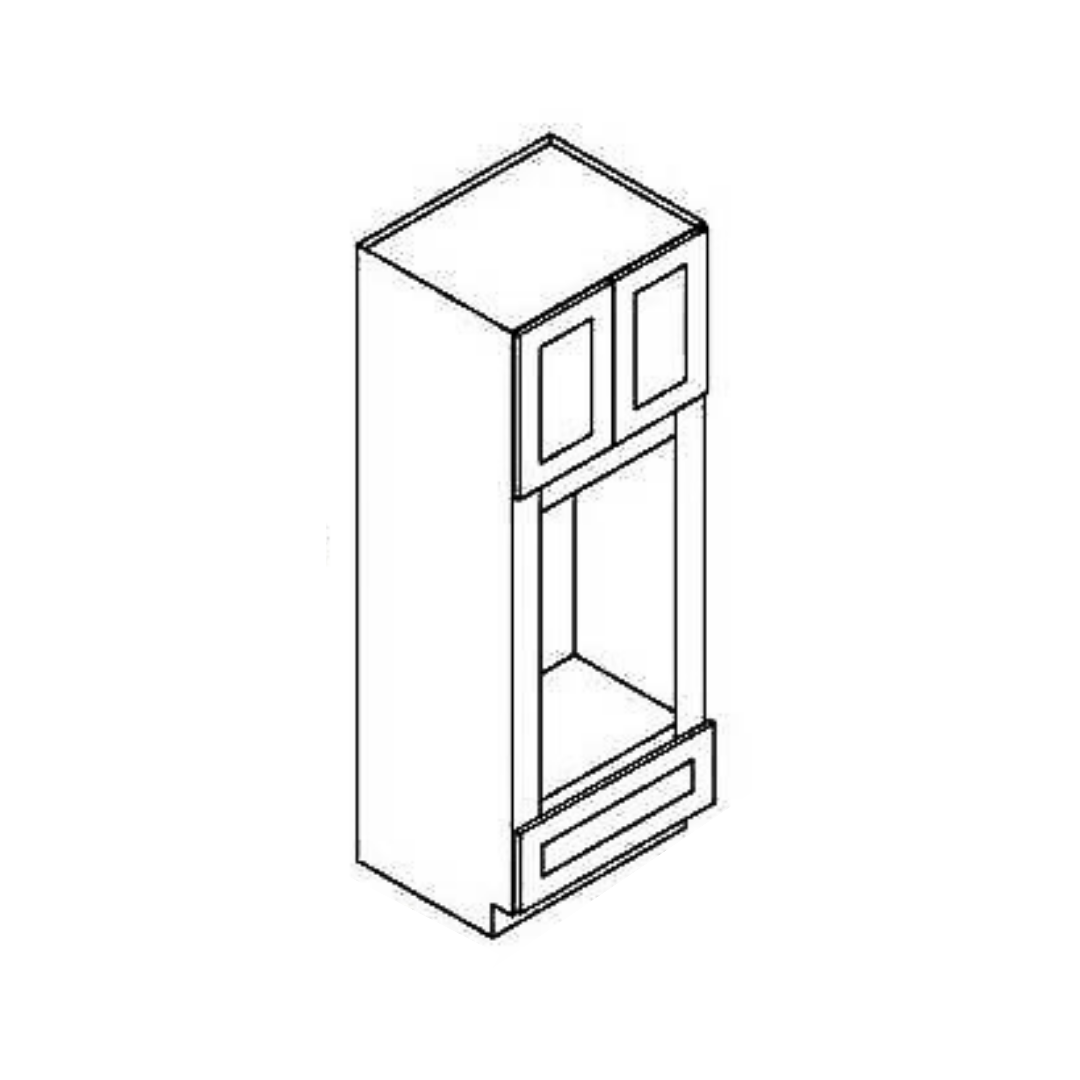 Double Oven Cabinet with 2 Upper Doors, 2 lower Doors