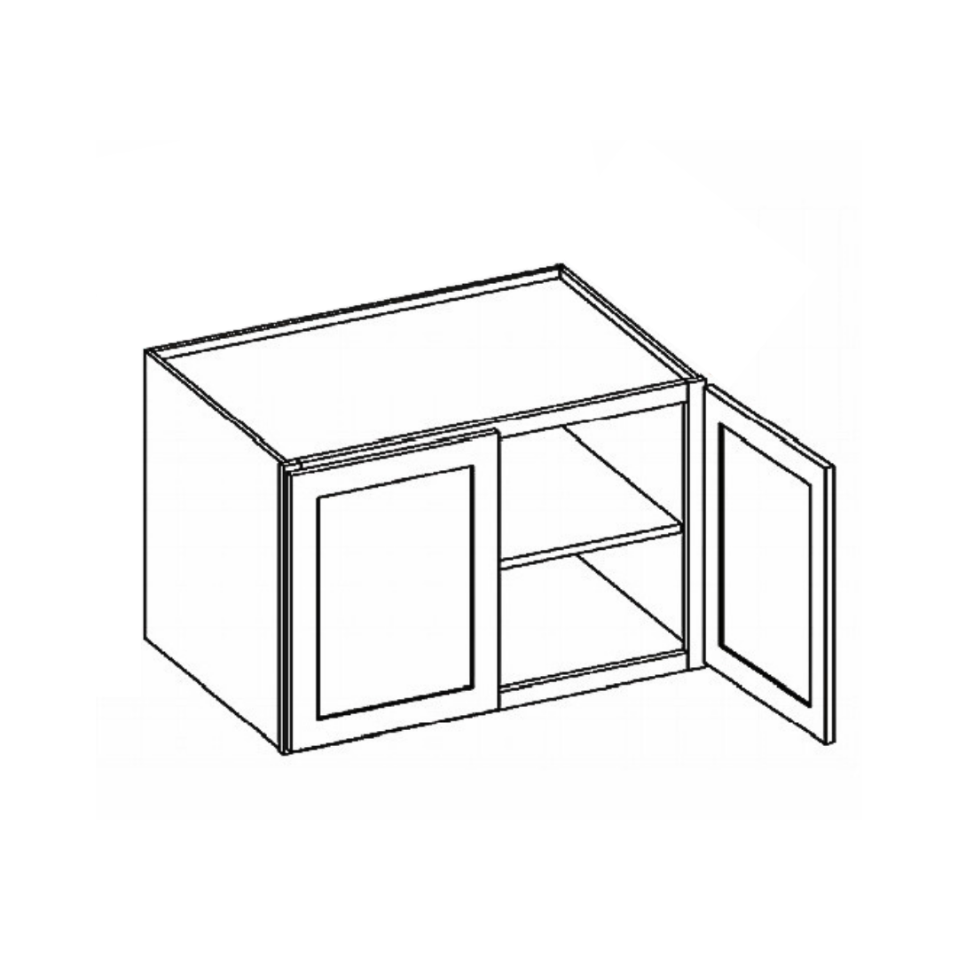 Wall Cabinet with 2 Doors, 1 adjustable Shelf (24")