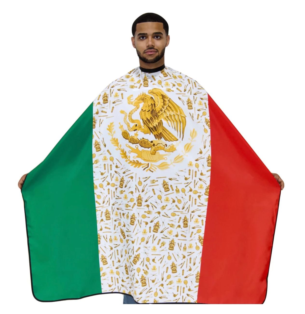 MEXICO FLAG BARBER CAPE