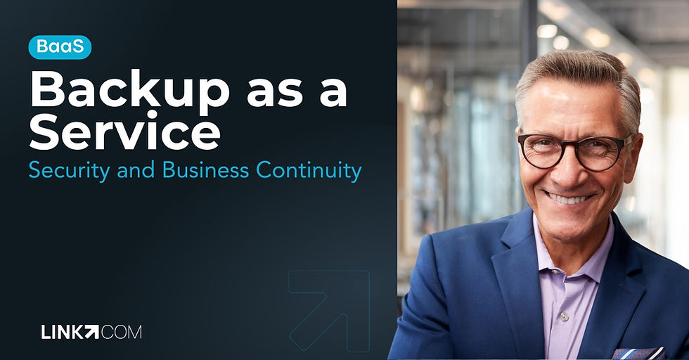 Illustration of Backup as a Service with cloud storage, data security, and automated recovery for business continuity