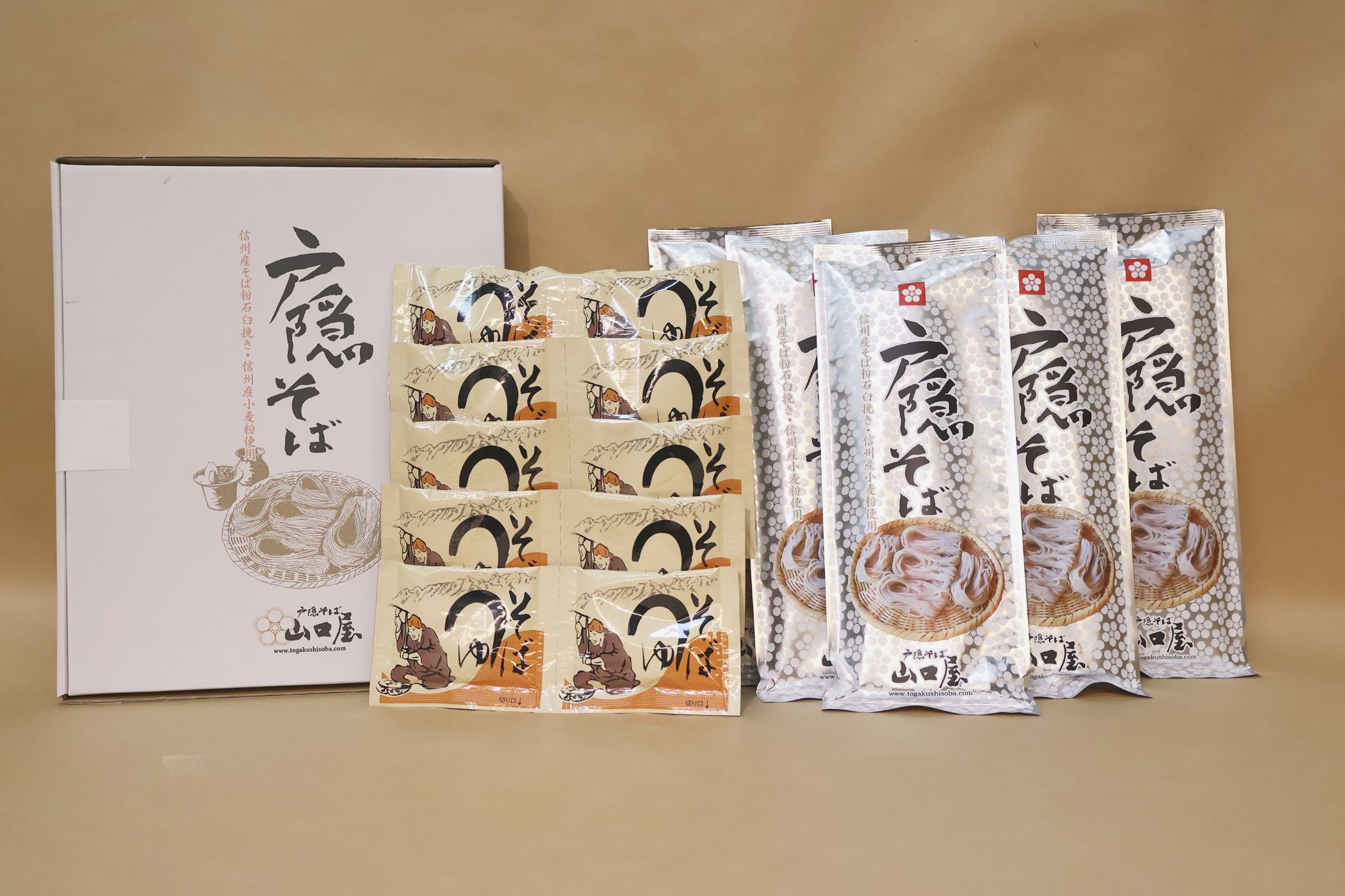 戸隠そば山口屋特製乾そば10人前(5束箱入)つゆ付き