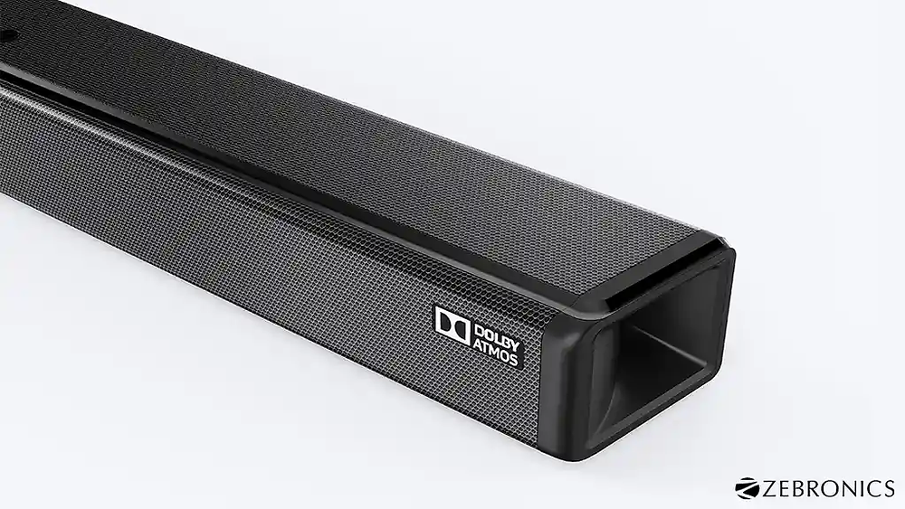 Zebronics Zeb-Juke Bar 9800DWS Pro with Dolby Atmos for immersive sound experience.
