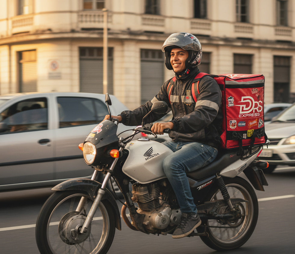 motoboy em atendimento