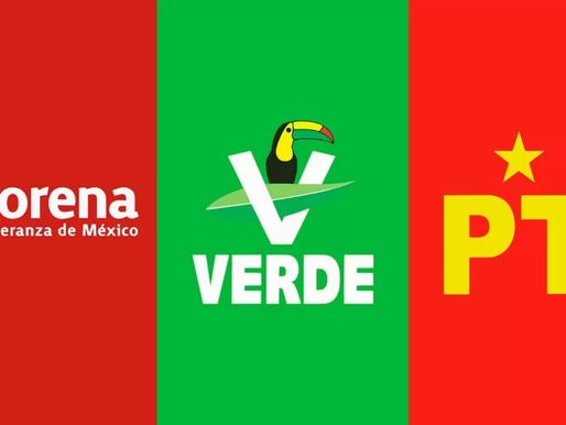 MORENA con el Verde. Elba Esther con AMLO.