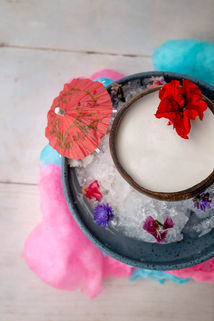 Food and beverage photography of drinks served at Recca by the beach
