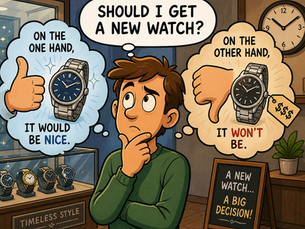 Should I get a new watch? On the one hand, it would be nice; on the other hand, it won't be.