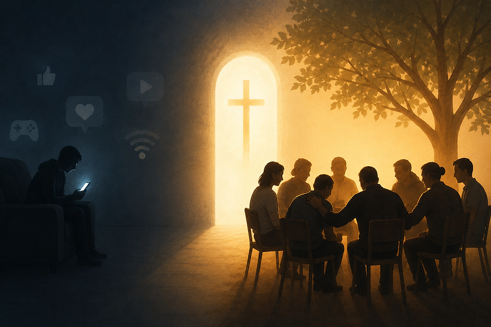 Our Father. Give us. Forgive us. Deliver us. That is the sound of the Christian community.