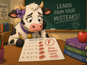 The cow failed her test. Miss Steaks were made.