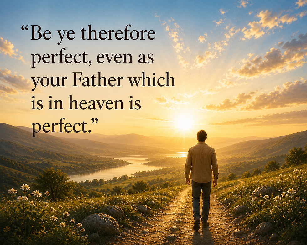 Be ye therefore perfect, even as your Father which is in heaven is perfect