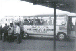 Autobus de viaje a Zaragoza 1971