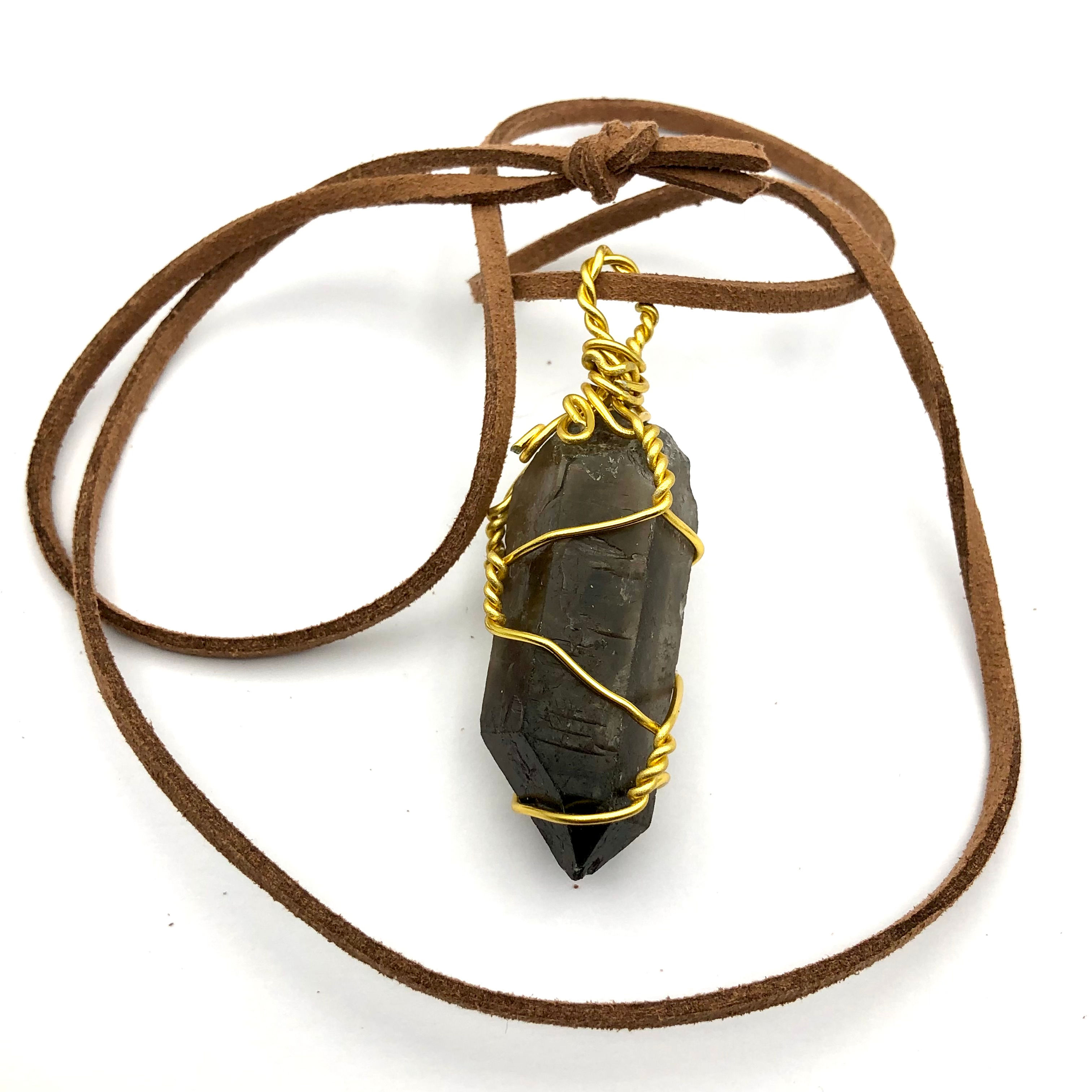 Colar de Quartzo Fumado