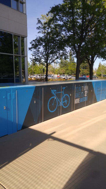 VSP bike rack wall graphic rancho cordova tagteam graphics