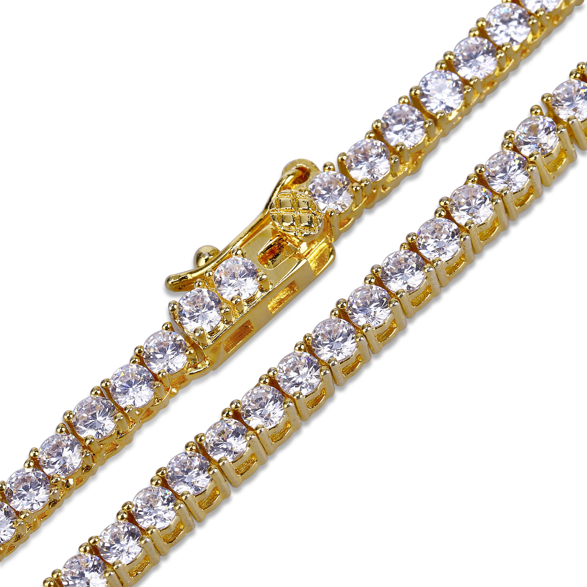 Silver/Gold 3mm 4mm 5mm Tennis Chain