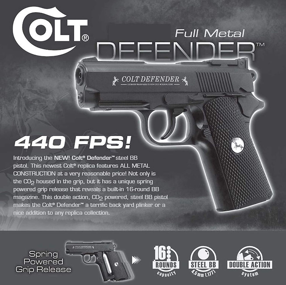Thumbnail: COLT DEFENDER 1911 CO2 BB GUN AIR PISTOL