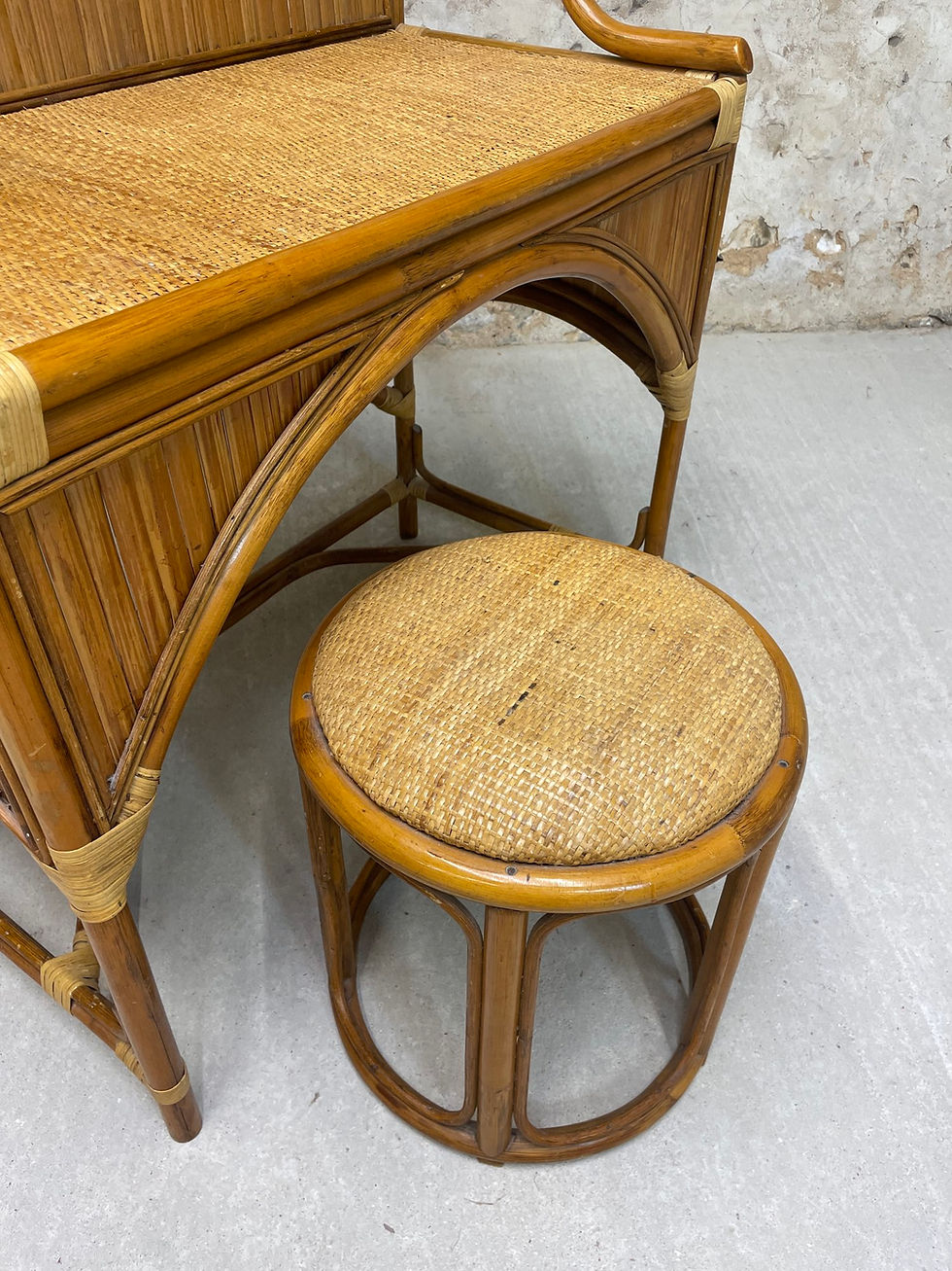 Miniature : Coiffeuse rotin
