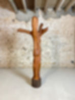 sculpture en bois par Robert Delcourt