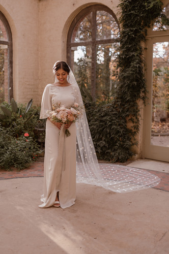 Polka Dot Veil | Wedding Veil with Large Polka Dots | Teresa