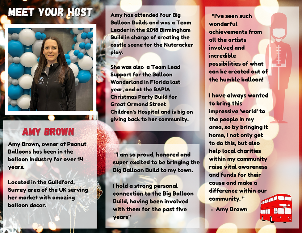 Peanut Balloons host Amy Brown Big Balloon Build