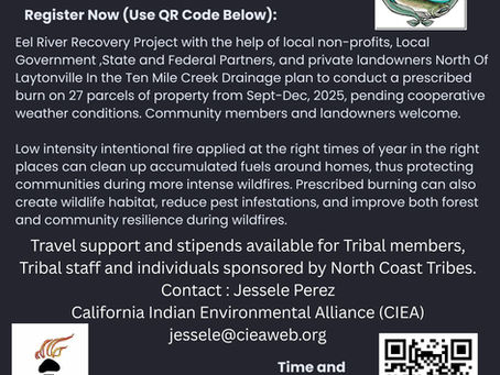 Prescribed Fire Season Registery is now open. Our First BroadcastBurn will be Oct-25th 2025 