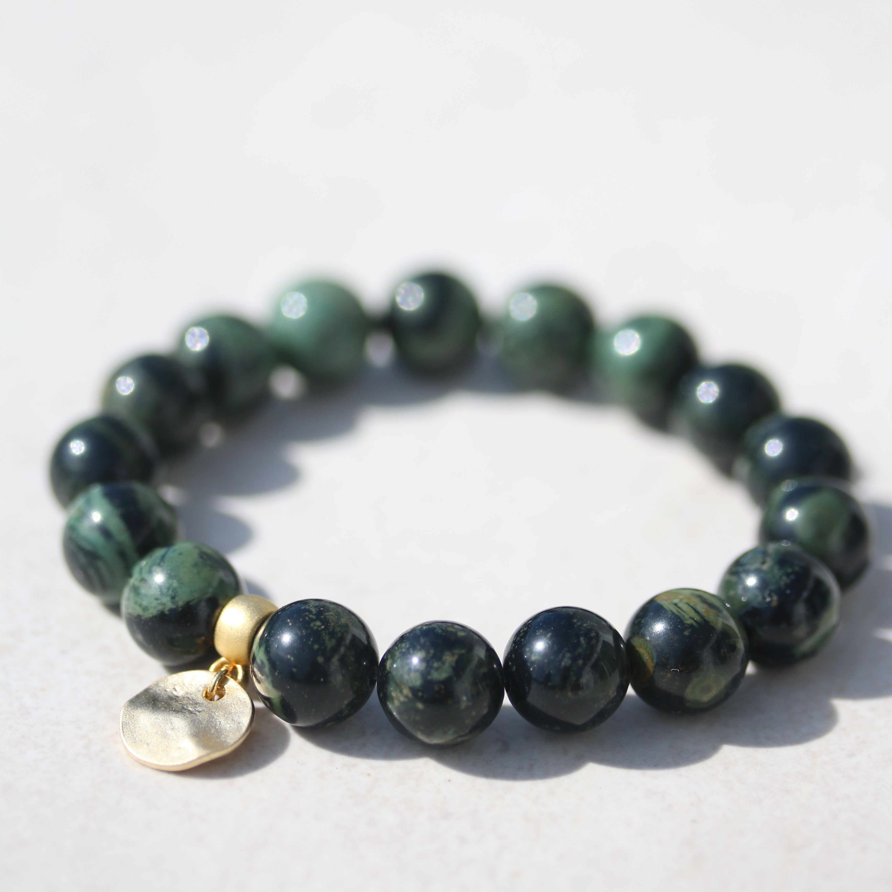 Birdseye Rhyolite gemstone bracelet