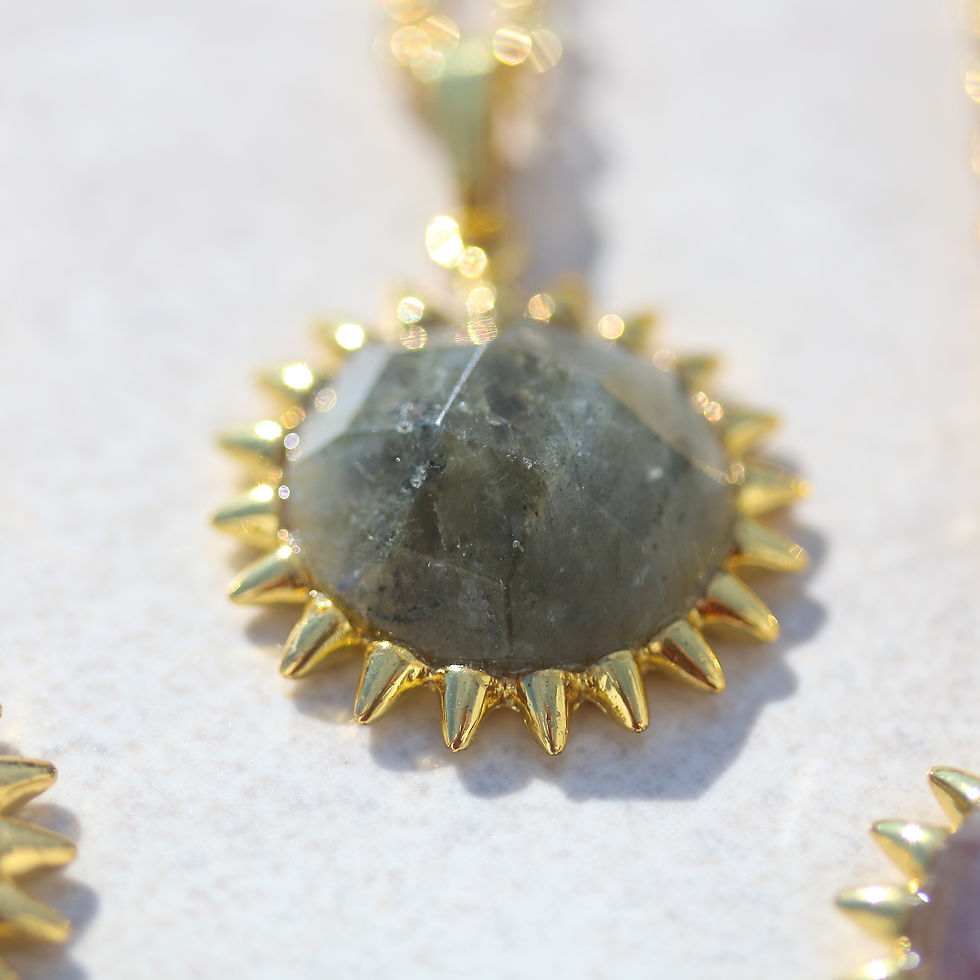 Thumbnail: Sun pendant necklace