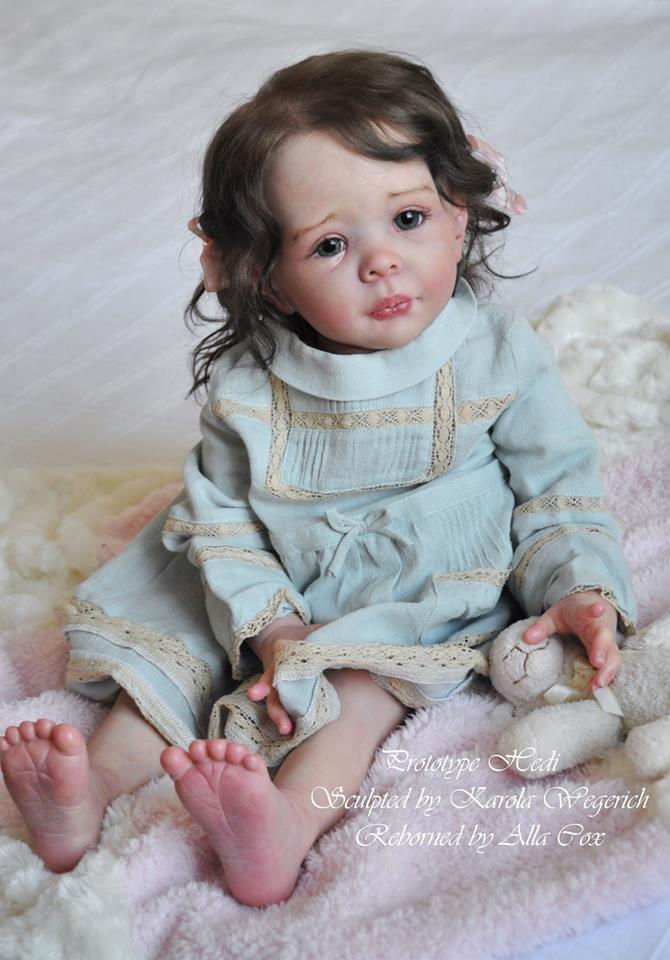 Thumbnail: Hedi Doll Kit By Karola Wegerich-24"-Limited Edition 555