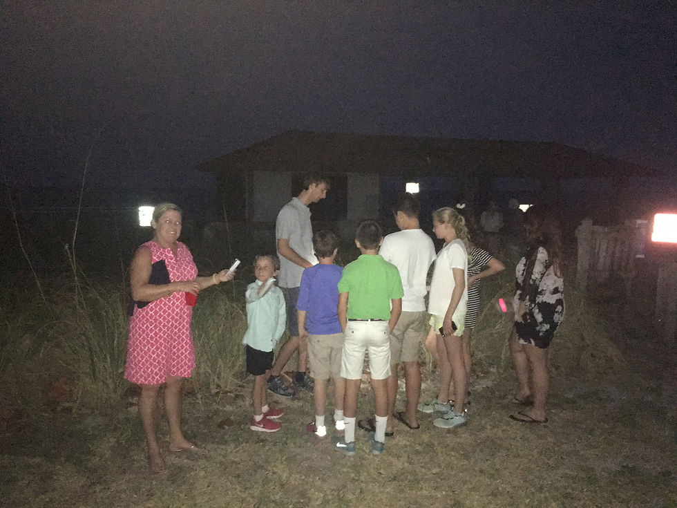 Evan with Tour Group