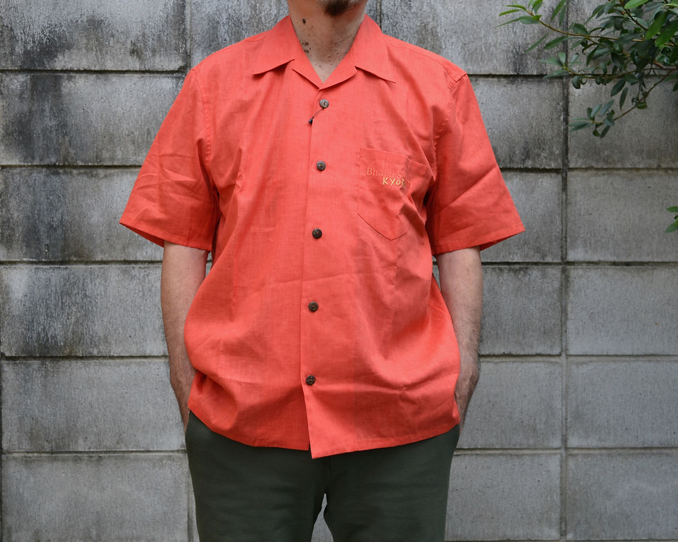 サムネイル： Pagong×Bhajju Shyam KYOTO コットンアロハシャツ